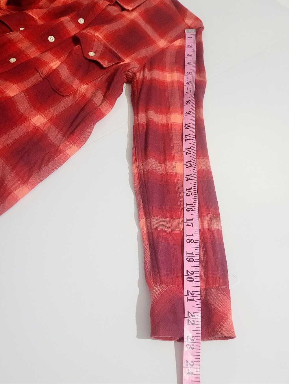 GAP Pendleton Collaboration Plaid Button Front Shirt Woman Small Red Outdoors - Picture 10 of 11